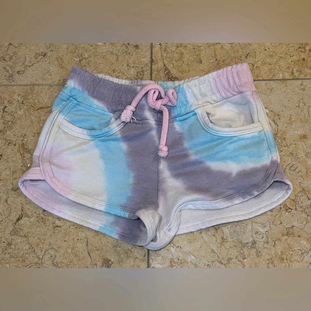 Joe's Jeans Pastel Tie-Dye Athletic Shorts in Blue, Purple & Pink Size 4T